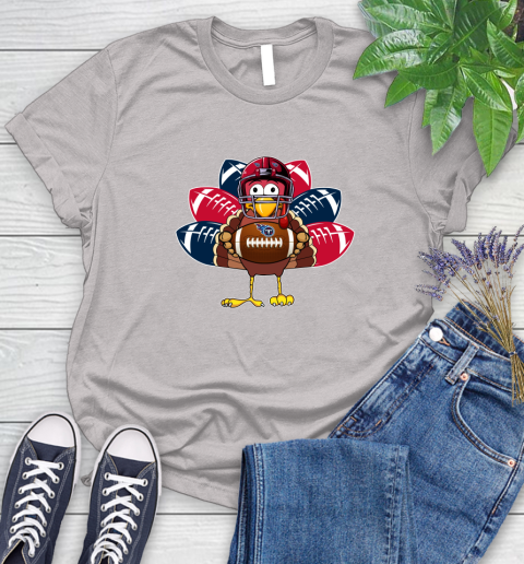 Tennessee Titans Turkey Thanksgiving Day Women's T-Shirt 10