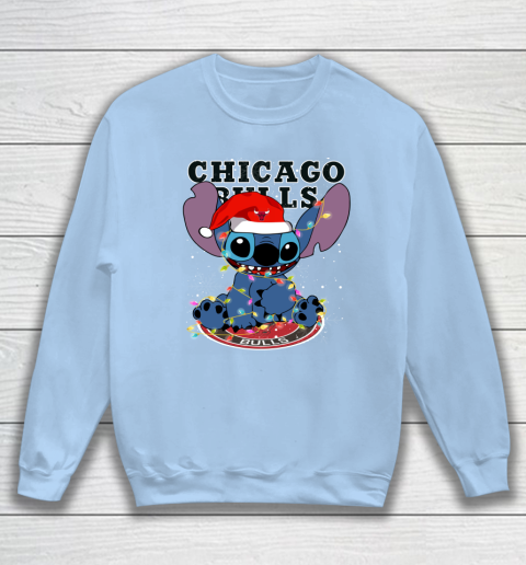 Chicago Bulls NBA noel stitch Basketball Christmas Sweatshirt 4