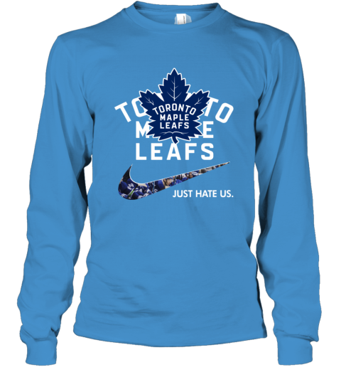 NHL  Toronto mapple leafs x Nike Just Hate Us 5jsj nhltoronto mapple leafs x nike just hate us youth long sleeve 50 front sapphire