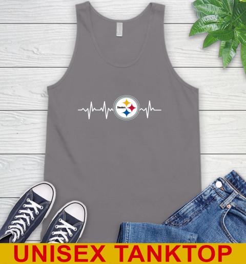 Pittsburgh Steelers NFL Football Heart Beat Shirt Tank Top 6