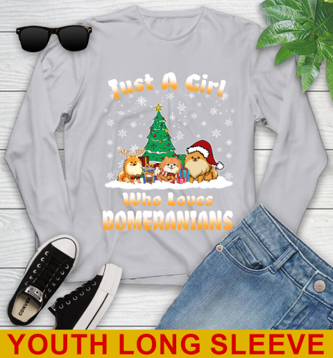 Christmas Just a girl who love pomeranians dog pet lover 121