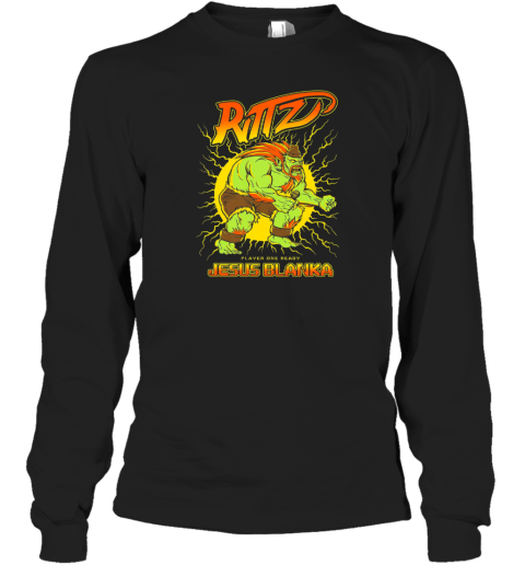 Rittz Jesus Blanka Street Fighter Long Sleeve T-Shirt