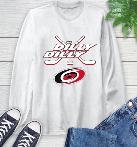 NHL Carolina Hurricanes Dilly Dilly Hockey Sports Long Sleeve T-Shirt