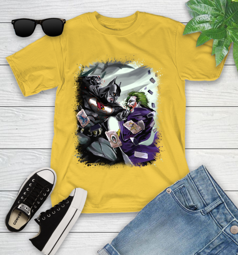 Arizona Cardinals NFL Football Batman Fighting Joker DC Comics Youth T-Shirt - Image 9