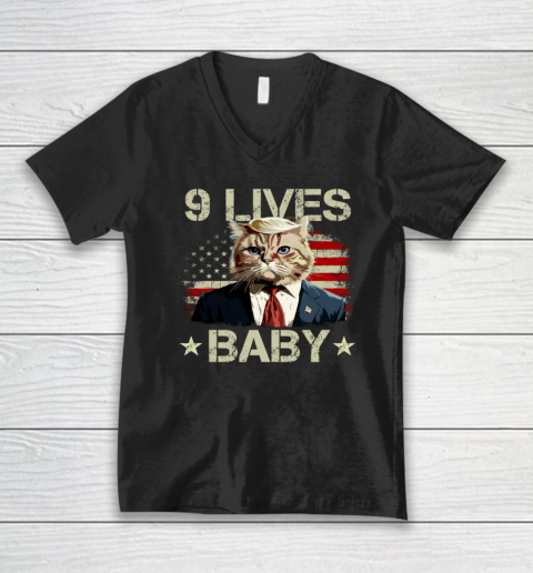 9 Lives Baby Trump V-Neck T-Shirt