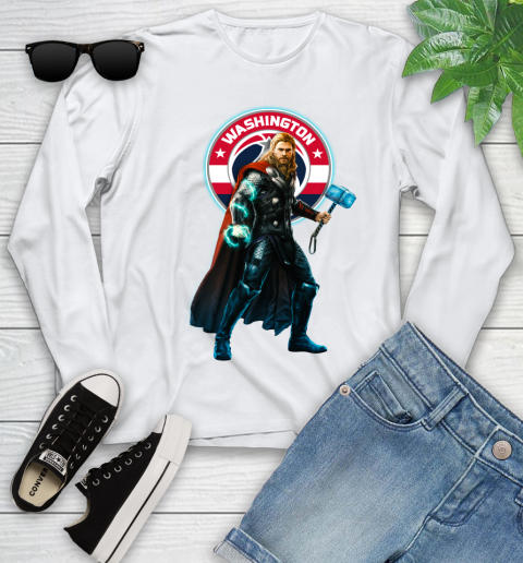 NBA Thor Avengers Endgame Basketball Washington Wizards Youth Long Sleeve