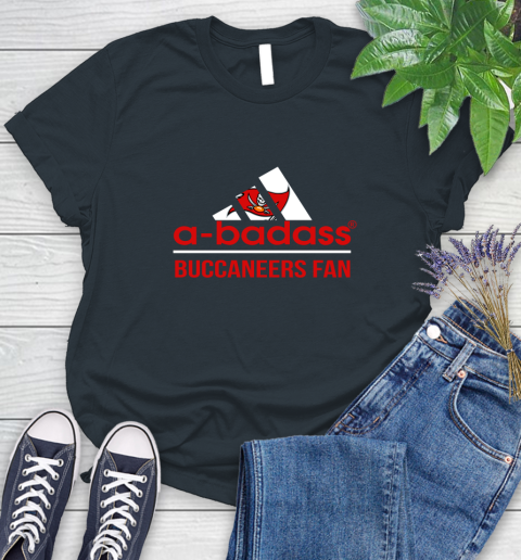 Tampa Bay Buccaneers NFL Football A Badass Adidas Adoring Fan Sports Women's T-Shirt 8