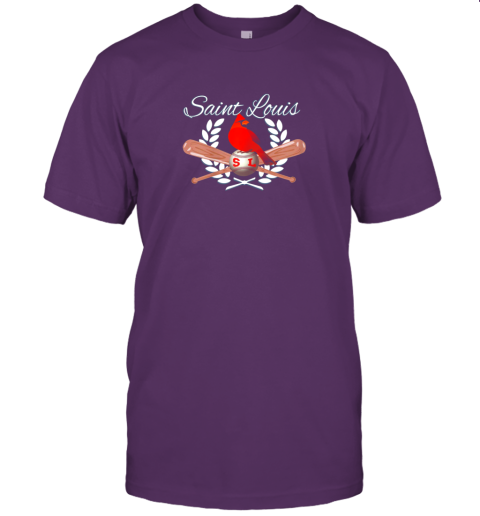 erds st louis baseball design cardinal sports jersey t shirt 60 front team purple