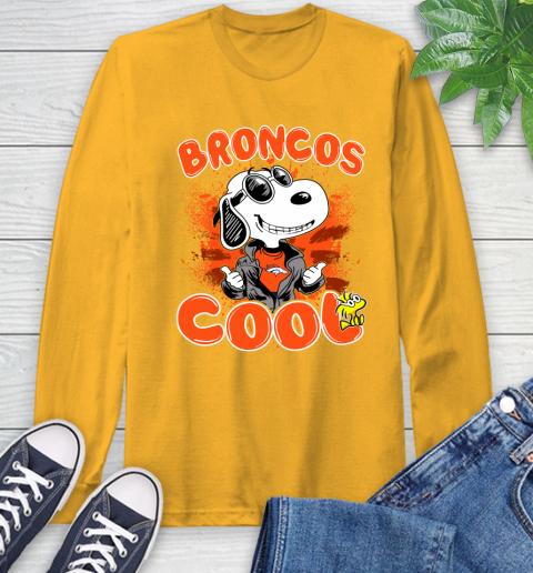 NFL Football Denver Broncos Cool Snoopy Shirt Long Sleeve T-Shirt 2