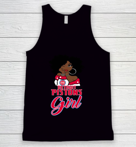 Detroit Pistons Girl NBA Tank Top