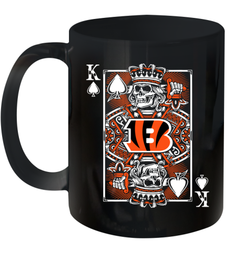 Cincinnati Bengals NFL Football The King Of Spades Death Cards Shirt Ceramic Mug 11oz