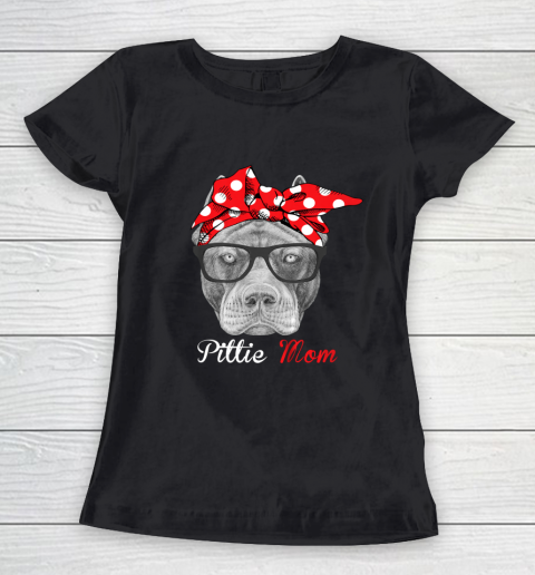Dog Mom Shirt Pittie Mom Shirt for Pitbull Dog Lovers Mothers Day Women's T-Shirt