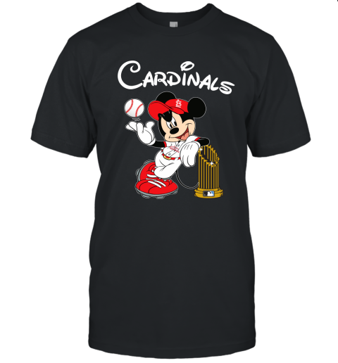 St. Louis Cardinals Mickey Taking The Trophy MLB 2019 Unisex Jersey Tee