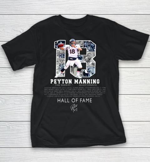 Peytons Pro Mannings Football signature Hall of 2021 Fame Youth T-Shirt