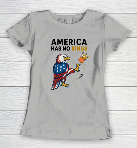 America Has No Kings Eagle Kick Orange Anti Trump Women's T-Shirt 7
