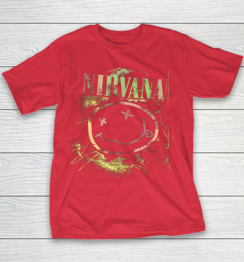 Vintage Nirvanas Smile Design Limited Youth T-Shirt 7