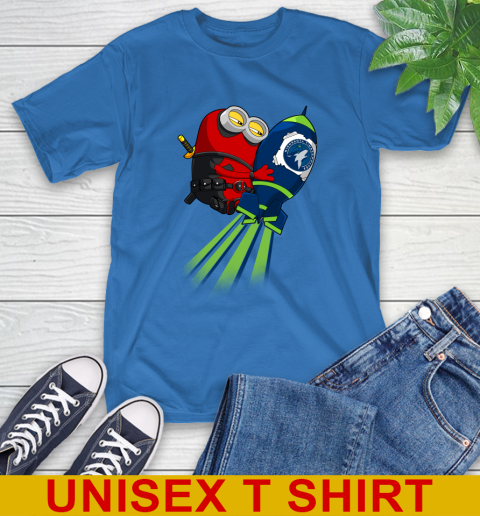 NBA Basketball Minnesota Timberwolves Deadpool Minion Marvel Shirt T-Shirt 11