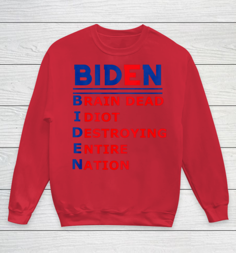 Republicans voter Anti Joe Biden Youth Sweatshirt 4