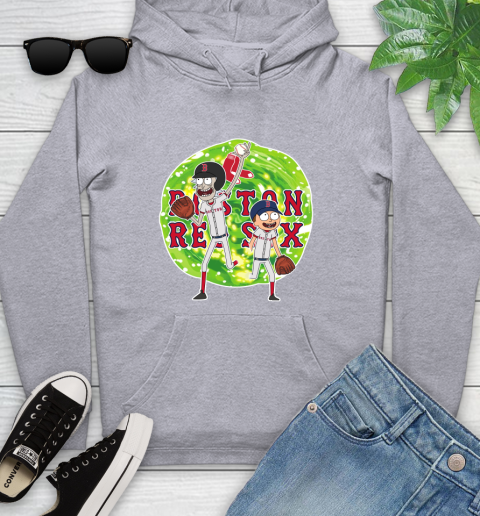 MLB Boston Red Sox Rick And Morty Baseball Sports Youth Hoodie 6