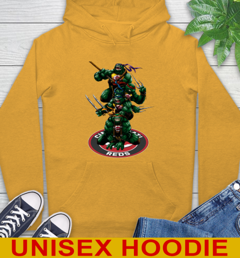 MLB Baseball Cincinnati Reds Teenage Mutant Ninja Turtles Shirt Hoodie 3