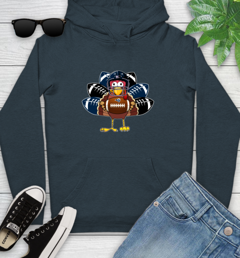 Los Angeles Rams Turkey Thanksgiving Day Youth Hoodie 8