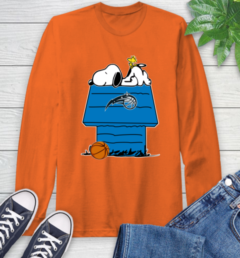 Orlando Magic NBA Basketball Snoopy Woodstock The Peanuts Movie Long Sleeve T-Shirt 5