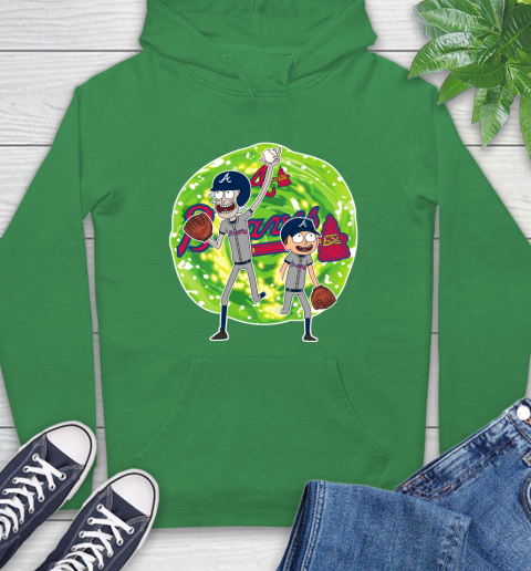 MLB Atlanta Braves Rick And Morty Baseball Sports Hoodie 8