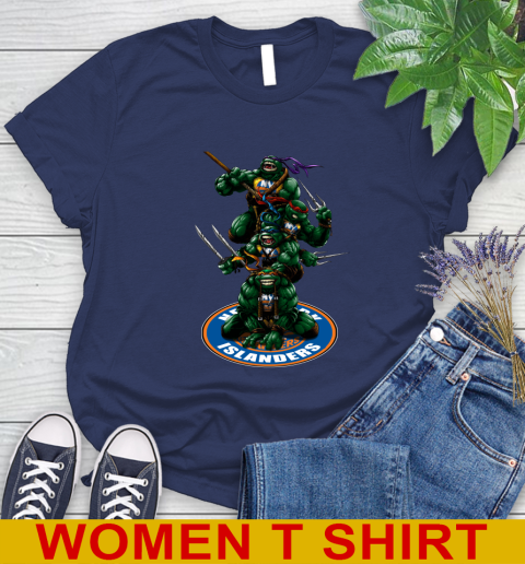 NHL Hockey New York Islanders Teenage Mutant Ninja Turtles Shirt Women's T-Shirt 12