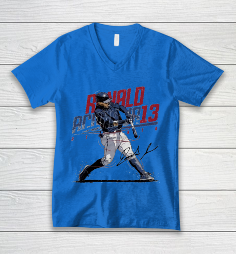 Ronald Acuna Jr 13 V-Neck T-Shirt 5