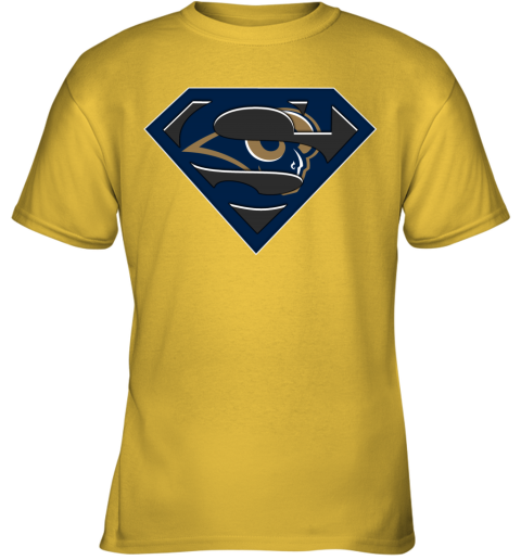 NFL Los Angeles Rams Summer Casual Blue White Yellow T-Shirt