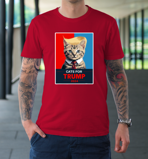 Cats For Trump 2024 Election T-Shirt 8