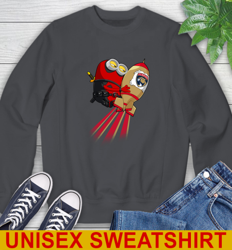 NHL Hockey Florida Panthers Deadpool Minion Marvel Shirt Sweatshirt 7