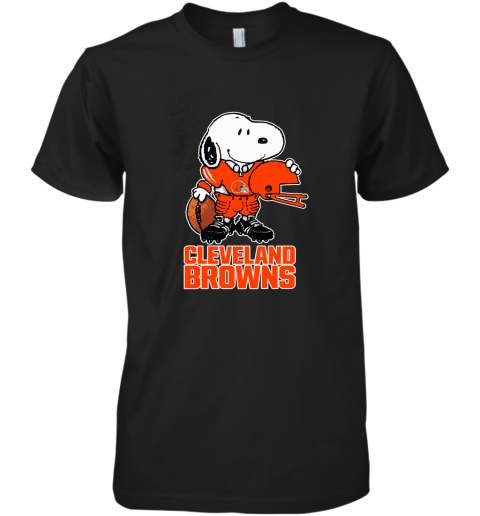 Snoopy A Strong And Proud Cleveland Browns Player NFL Premium Men's T-Shirt