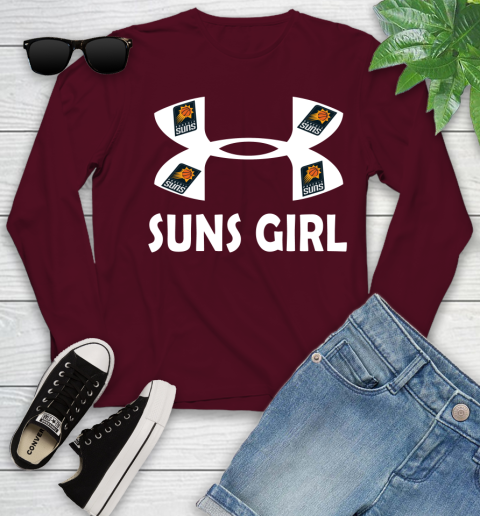 NBA Phoenix Suns Girl Under Armour Basketball Sports Youth Long Sleeve 6