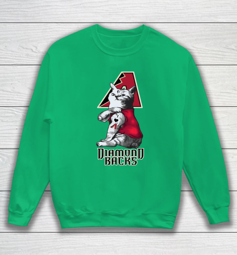 MLB Baseball My Cat Loves Arizona Diamondbacks Sweatshirt 5
