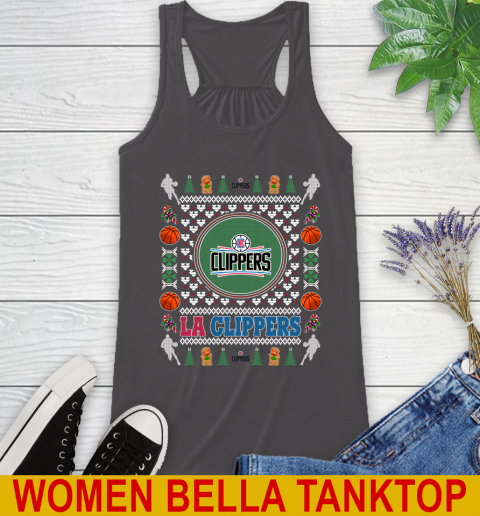 LA Clippers Merry Christmas NBA Basketball Loyal Fan Racerback Tank 10