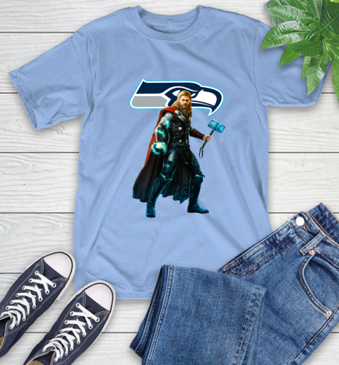 NFL Thor Avengers Endgame Football Seattle Seahawks T-Shirt 11