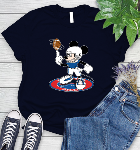 NFL Football Buffalo Bills Cheerful Mickey Disney Shirt Women's T-Shirt 3