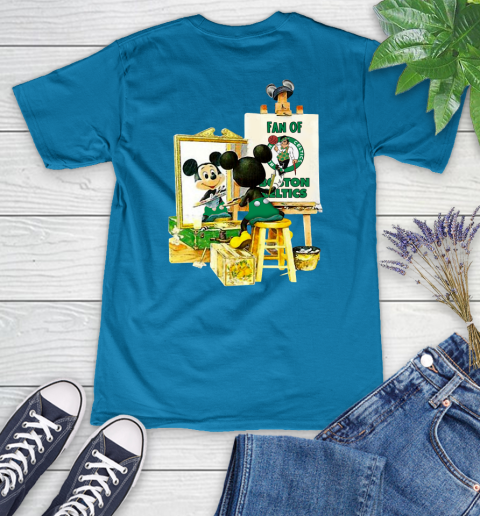 NBA Basketball Boston Celtics Mickey Drawing Shirt 76