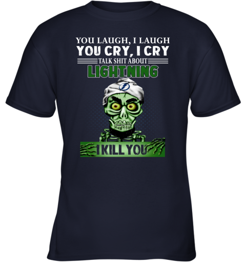 NHL Talk Shit About Tampa Bay Lightning I Kill You Achmed The Dead Terrorist Jeffrey Dunham Hockey tO2Vksy7UtC youth t shirt 26 95 151514 front navy
