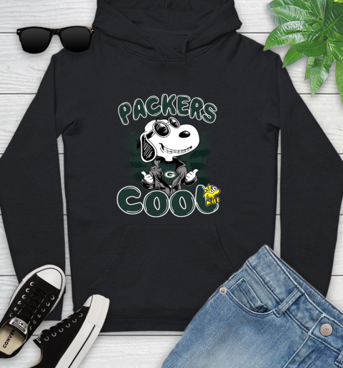 NFL Football Green Bay Packers Cool Snoopy Shirt Youth Hoodie