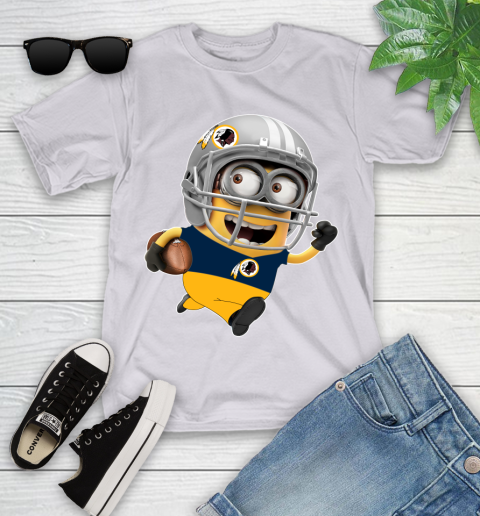 NFL Washington Redskins Minions Disney Football Sports Youth T-Shirt 4