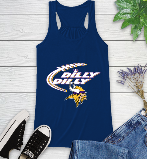 NFL Minnesota Vikings Dilly Dilly Football Sports Racerback Tank 9