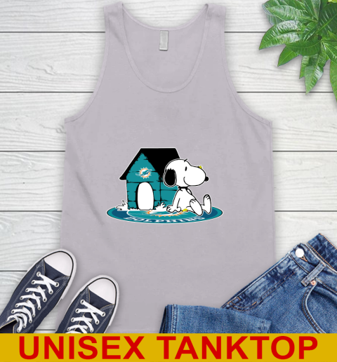 NFL Football Miami Dolphins Snoopy The Peanuts Movie Shirt Tank Top 4