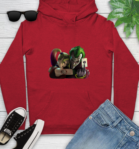 Toronto Raptors NBA Basketball Joker Harley Quinn Suicide Squad Youth Hoodie 11