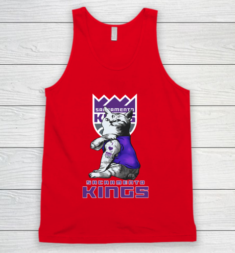 NBA Basketball My Cat Loves Sacramento Kings Tank Top 5