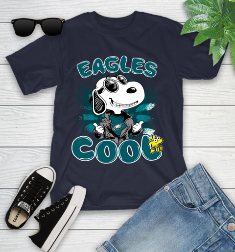 NFL Football Philadelphia Eagles Cool Snoopy Shirt Youth T-Shirt 2