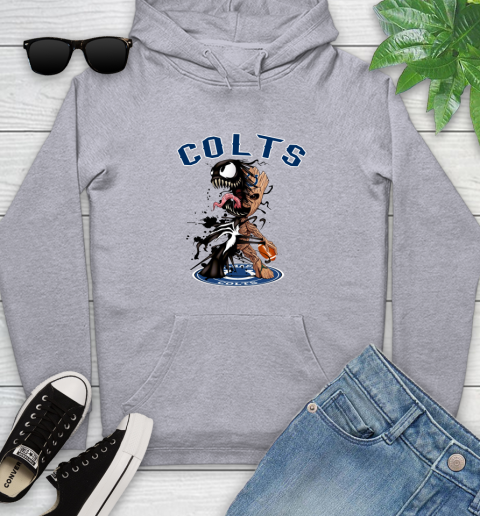 NFL Indianapolis Colts Football Venom Groot Guardians Of The Galaxy Youth Hoodie 6