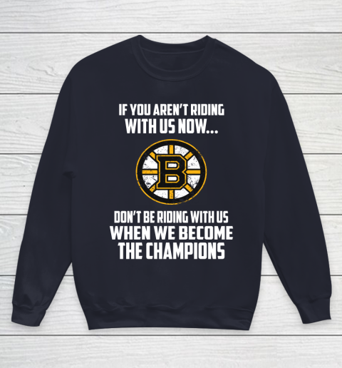 NHL Boston Bruins Hockey We Become The Champions Youth Sweatshirt 2