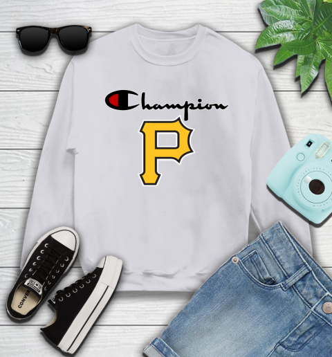 MLB Baseball Pittsburgh Pirates Champion Shirt Youth Sweatshirt 2